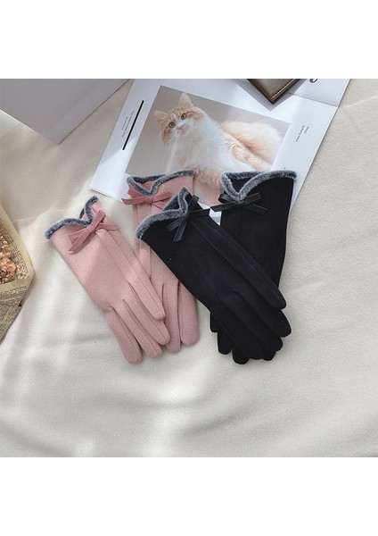 Kış Kadın Bisiklet Kadife Kalınlaşmış Soğuğa Dayanıklı Sıcak Eldivenler (Yurt Dışından) fiyatları