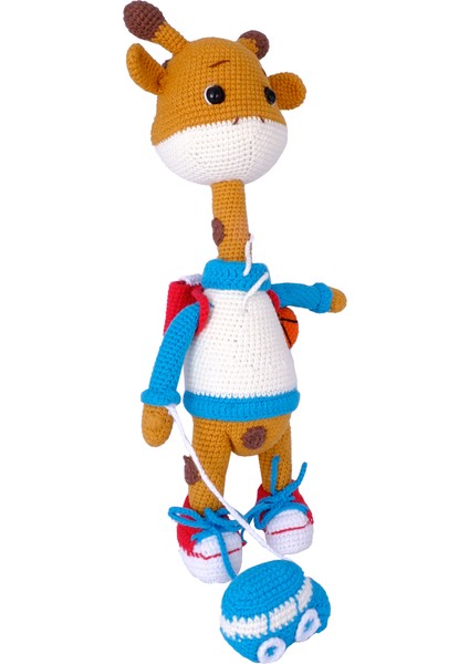 Amigurumi Basketbolcu Zürafa Oyuncak - Amigurumi
