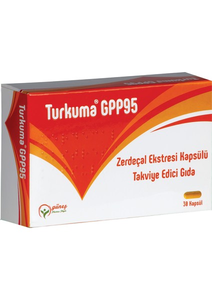 GPP95 Zerdeçal Ekstresi ve Piperin 30 Kapsül