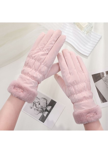 Kış Sıcak Kapak Kalınlaşmış Eldivenler Açık Kaymaz Su Geçirmez Bisiklet Eldiveni (Yurt Dışından) fiyatları