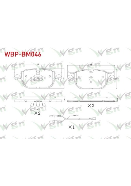 Fren Balata On Bmw 3 SERISI(G20,G80)17-/4 SERISI(G22,G82)(G23)20-/5 SERISI(G30,F90)19-/6 SERISI(G32)17-/7 Serısı (G11,G12)16-/ 8 SERISI(G15, F92)(G14,F91)(G16,F93)18-/X3(G01,F97)19-