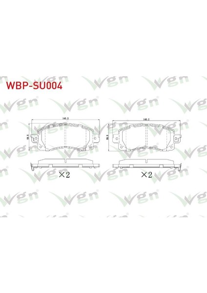 Fren Balata On Subaru Xv 1.6i 2017- / Forester 2.0 2018-