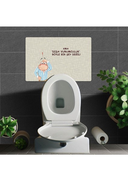 Dışa Vurum Bu Değil Banyo Paspas Lovebug-T