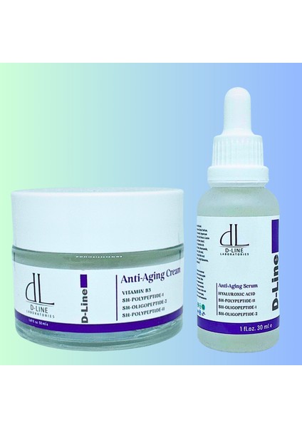 Polipeptitler, Vitamin B3 ve Kafein ile Anti-Aging Serum ve Krem İkilisi