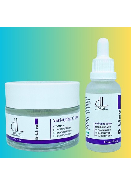 Polipeptitler, Vitamin B3 ve Kafein ile Anti-Aging Serum ve Krem İkilisi