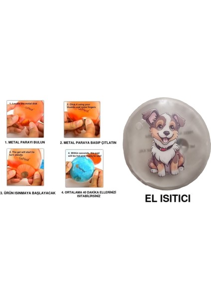 Sevimli Köpek Cep Sobası,el Isıtıcı,sıcak Su Torbası Pvc 9cm