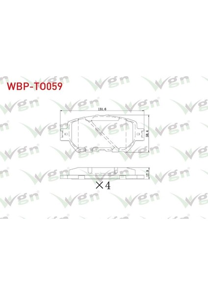 Fren Balata On Toyota Camry (_V30) 2.4 Vvt-I 2001-2006 / Camry (_V30) 2.4 Vvt-I 2001-2006 / Camry (_V30) 3.5 Vvt-I 2001-2006