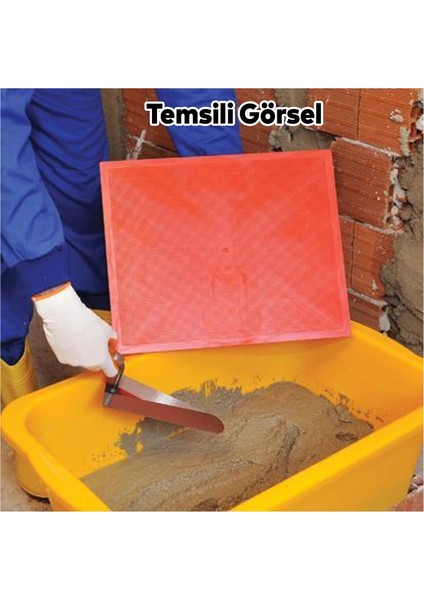 Saplı Plastik Sıvacı Küreği Harç Duvar Beton Sıva Yayma 44X36 cm Boyutunda Plastik Sap