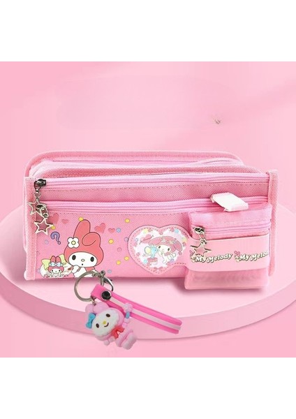Tarçınlı Sanrio Para Melody Kutusu Kulomi Köpek Kız Kırtasiye Kapasite Kalem Çantası Büyük (Yurt Dışından)