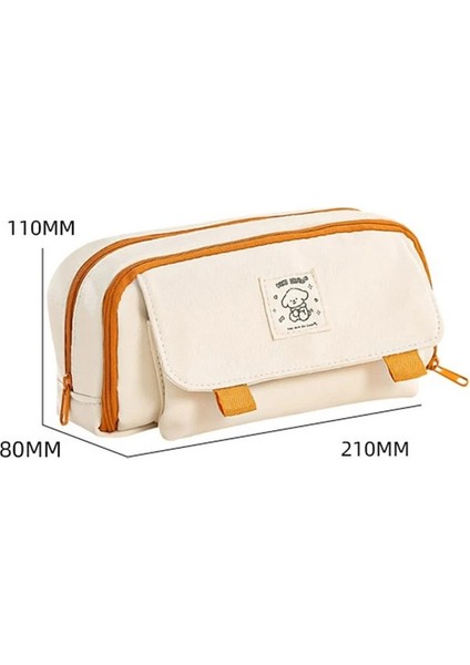 Trousse Okul Malzemeleri Kutusu Kutusu Katmanlı Kapasiteli Kalemlik Kalem Kalem Çift Büyük (Yurt Dışından) fiyatları