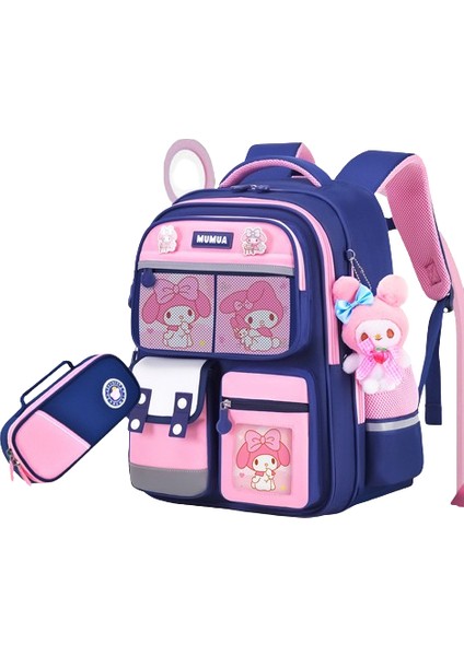 Ilkokul Öğrencilerinin Sırt Çantası Çocuk Omurga Koruma Sırt Çantası Su Geçirmez Büyük Kapasiteli Kalem Kutusu ile (Yurt Dışından)