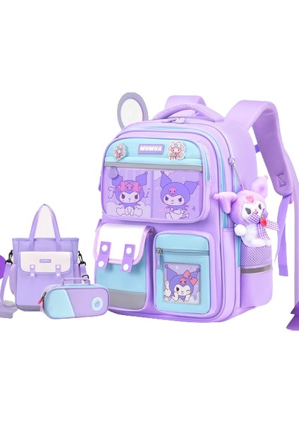 Ilkokul Öğrencisi Sırt Çantası Çocuk Omurga Koruma Sırt Çantası Su Geçirmez Büyük Kapasiteli Kalem Kutusu ve Özel Ders Okul Çantası (Yurt Dışından)