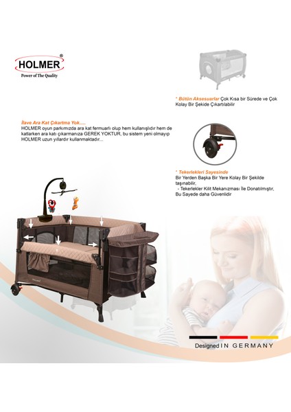 Maxi Comfort Coolstyle Anne Yanı-Deluxe Kumaş Premium Oyun Parkı Bej + Aloevera Yatak 70X110 cm