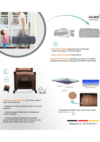 Maxi Comfort Coolstyle Anne Yanı-Deluxe Kumaş Premium Oyun Parkı Bej + Aloevera Yatak 70X110 cm