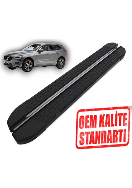 XC60 2017 2024 Araca Özel Nevada Siyah Yan Basamak