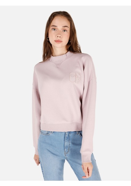 Pembe Kadın Sweatshirt