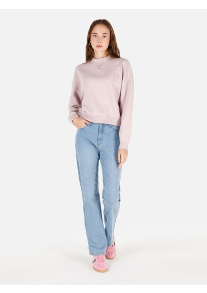 Pembe Kadın Sweatshirt modelleri