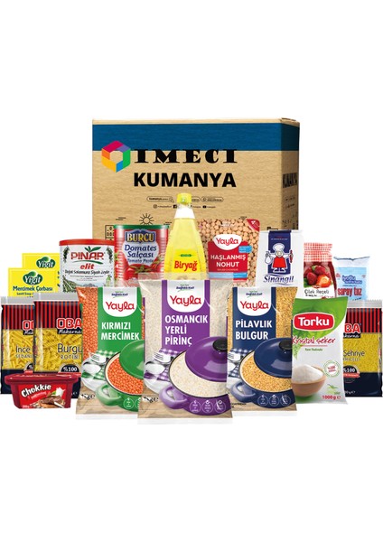 Ramazan Paketi Gıda Kumanya Yardım Erzak Kolisi Ikram