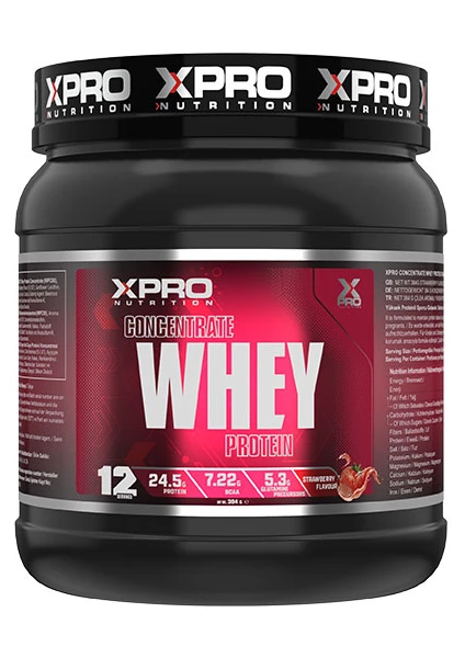 Xpro Concentrate Whey Protein Tozu Çilek Aromalı 384 gr