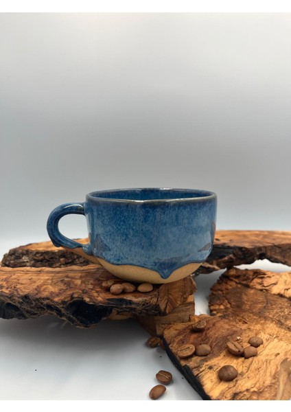 Ocean Blue Eclipse Stoneware Fincan