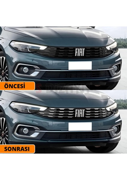 Fiat Egea Sd Krom Ön Panjur Diamond Model 8 Prç 2020 Üzeri