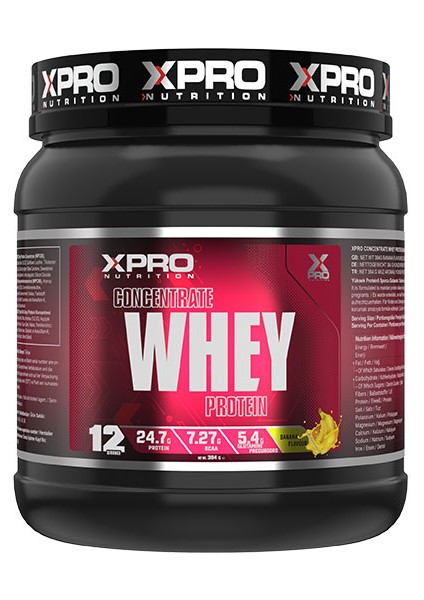 Xpro Concentrate Whey Protein Tozu Muz Aromalı 384 gr