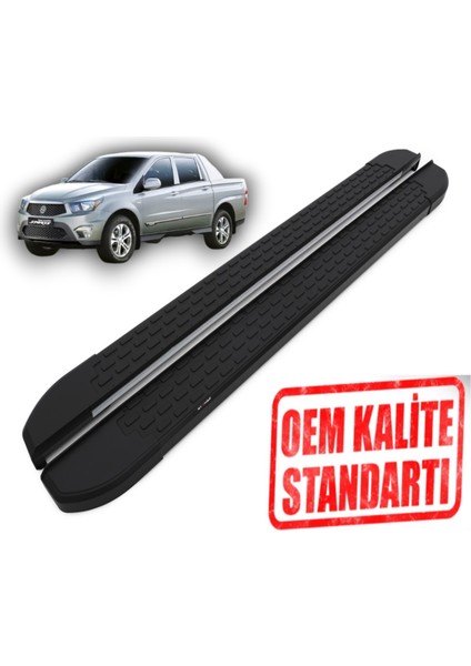 Korando Sports 2011 2018 Araca Özel Nevada Siyah Yan Basamak
