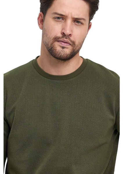 Erkek Yağmur Desen Sıfır Yaka Sweat fiyatları