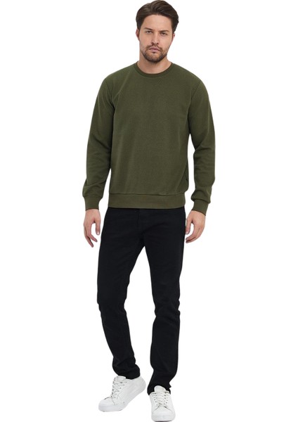 Erkek Yağmur Desen Sıfır Yaka Sweat modelleri