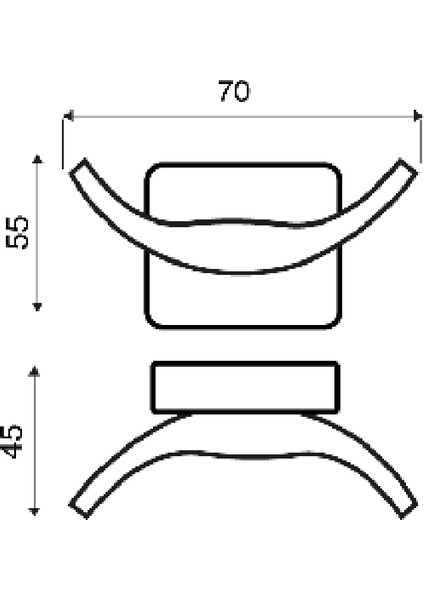 PLF608 Leaf Çiftli Askılık