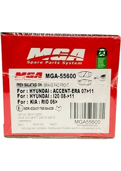 Ön Balata Hyundaı Accent Era 2006-2011 fiyatları