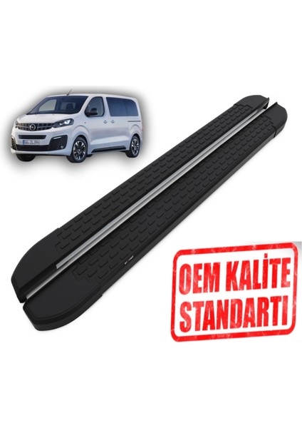 Zafira Life * KISA ŞASE * 2019 2024 Araca Özel Nevada Siyah Yan Basamak