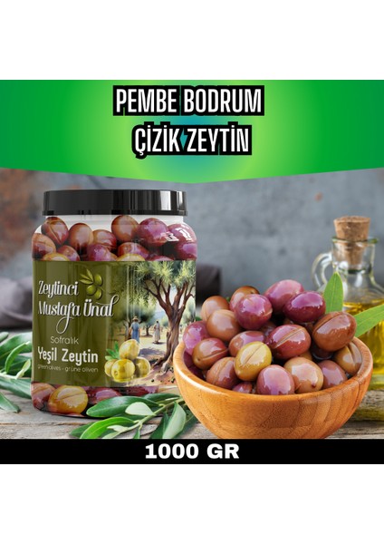 Zeytinci Mustafa Ünal Bodrum Pembe Çizik Zeytin