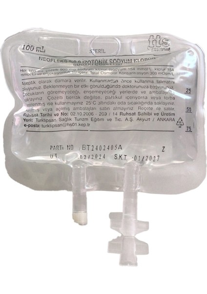 Serumfizyolojik (% 0,9) 100 Ml. fiyatları