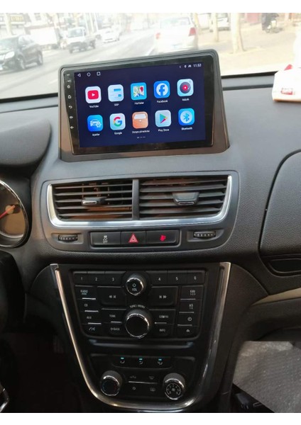 Opel Molka 2012-2015 Android Sürüm 13 Kablosuz Carplay Navigasyon Multimedya 9 Inç Ekran 4G Ram + 64GB Hafıza Çerçeveli ve arka görüş kameralı