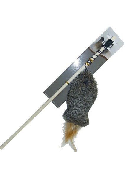 Peluş Kedi Otlu Kedi Oltası Oyuncağı 40 x 20 x 6 cm