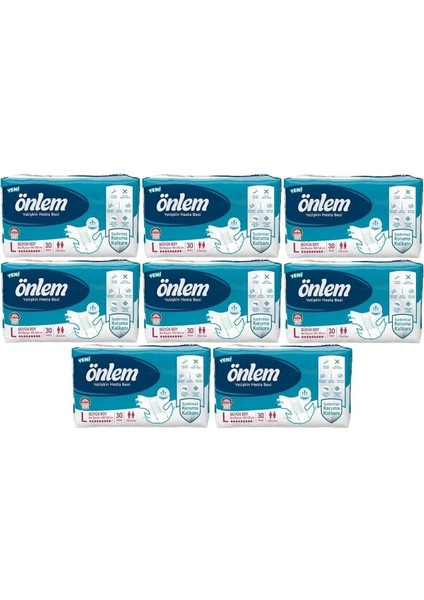 Hasta Bezi Belbantlı Tekstil Yüzey Large Büyük 240 Adet