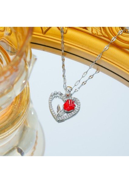 Çok Yönlü Internet Ünlü Kolyesi Üst Düzey Tasarım Zirkon Köprücük Kemiği Zincir Kolye (Yurt Dışından)