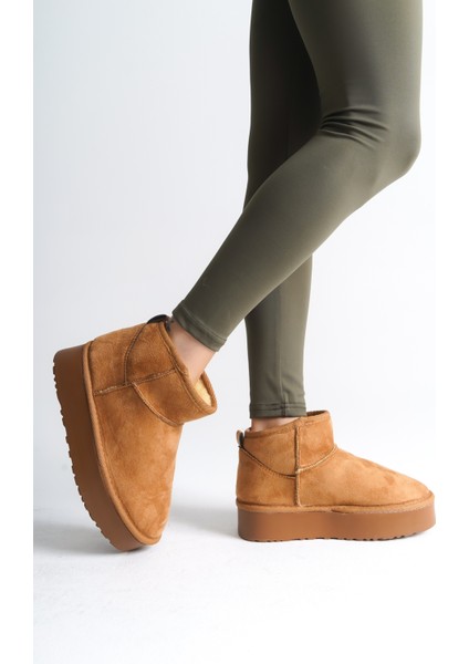 Kadın Süet Yüksek Taban Ug Örgülü Bot fırsatları