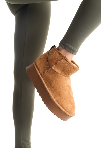 Kadın Süet Yüksek Taban Ug Örgülü Bot modelleri