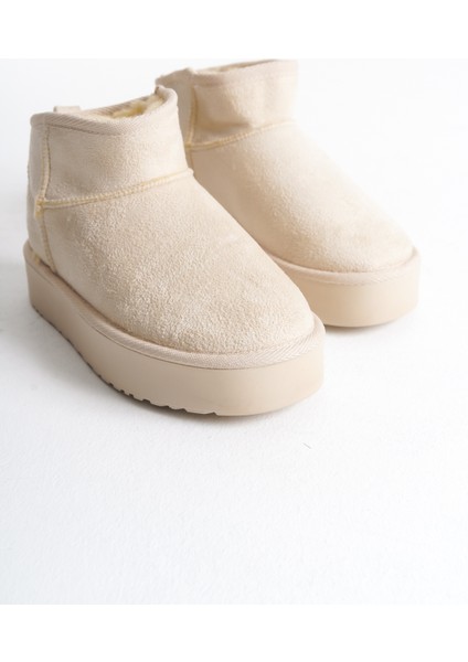 Kadın Süet Yüksek Taban Ug Örgülü Bot fiyatları