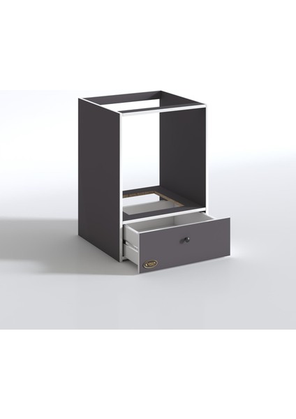 Kenzlife ankastre modülü kabini lityum gri fırın ocak dolabı çekmeceli modelleri