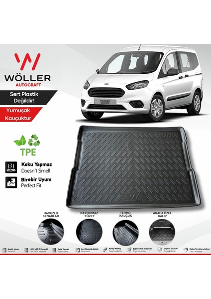 Ford Courier Bagaj Havuzu 2014 2023 Arası 3D Wöller Ultraflex Esnek