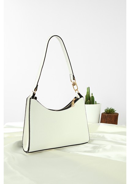 Kadın Beyaz Askılı Omuz Çantası PS2094