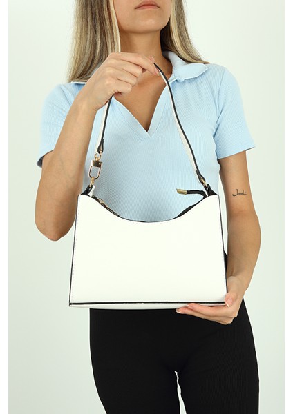 Kadın Beyaz Askılı Omuz Çantası PS2094 fiyatları