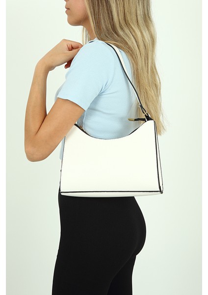 Kadın Beyaz Askılı Omuz Çantası PS2094 modelleri