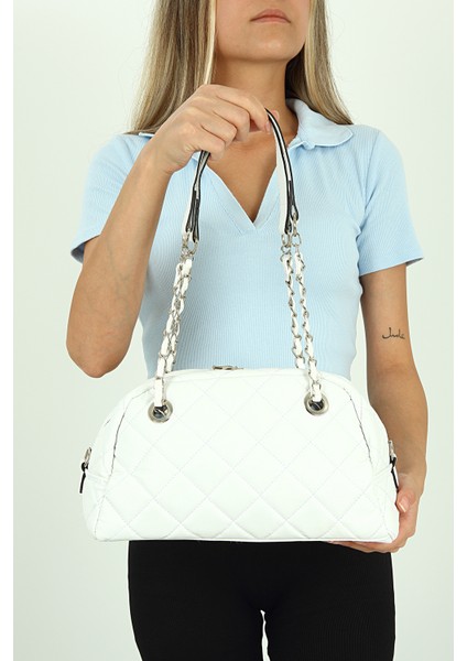 Kadın Beyaz Askılı Omuz Çantası PS2092 fiyatları
