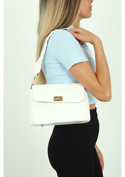 Beyaz Kadın Askılı Omuz Çantası PS2074 fiyatları