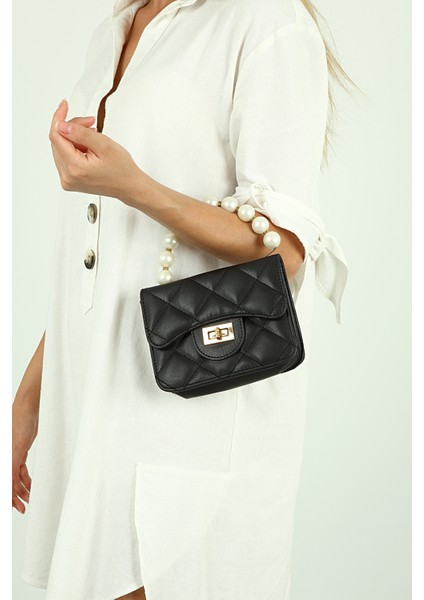 Kadın Siyah Baklavalı Omuz Çantası PS2037 modelleri