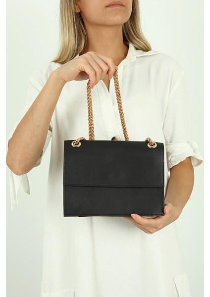 Kadın Siyah Askılı Omuz Çantası PS2076 fiyatları